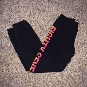Aeropostale Sweatpants Spell Out Leg Detail